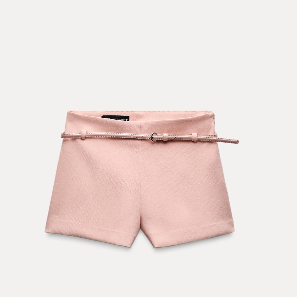 Zara Pink High Waist Women Shorts